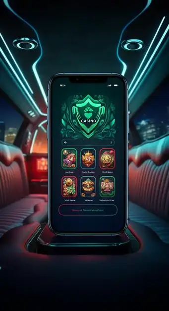 Interface de jeu du Unique Casino affichant une machine à sous populaire avec des symboles colorés et le logo du casino.